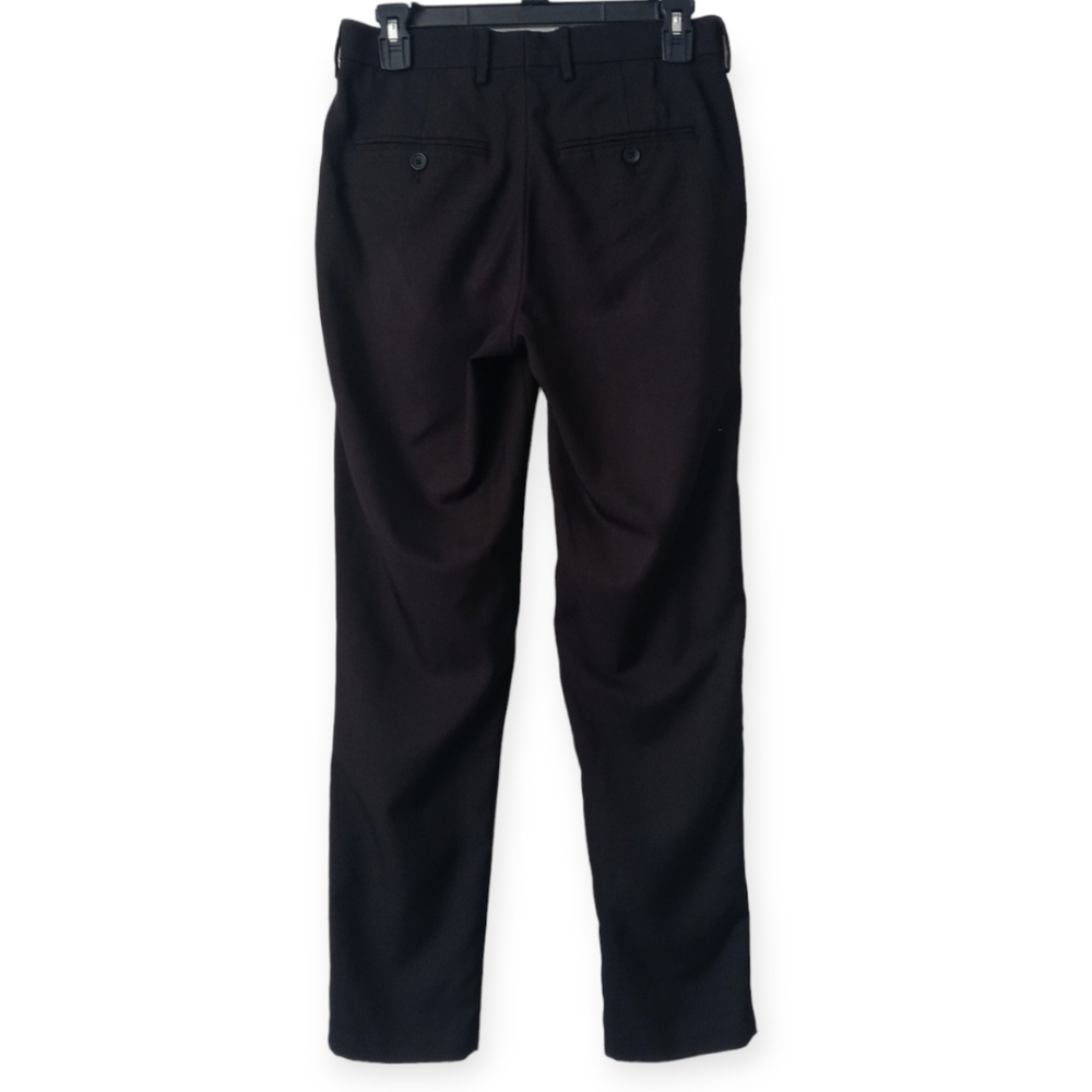 HAGGAR  MEN'S PREMIUN STRETCH SLIM FIT DRESS PANTS. SIZE 29 / 30. COLOR BLACK.